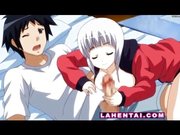 Hentai Teenie gibt Hand im Schlaf