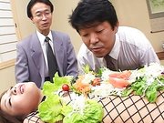 Japanisches Essen ist die heieste Sex